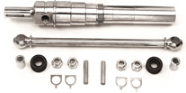 The coupling parts of an eccentric screw pump, also called a progressive cavity pump.