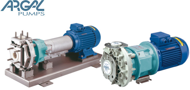Argal Frontiera - Centrifugal pump made of synthetic material with magnetic coupling or not, for the chemical industry.
